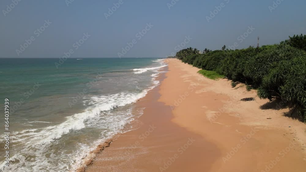 The aerial view of the South Coast of Sri Lanka The aerial view of the South Coast of Sri Lanka