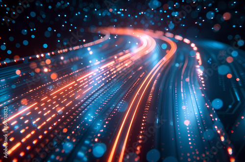 abstract lights loop