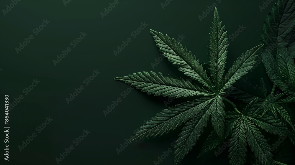 a green marijuana plant with leaves on a dark background a green marijuana plant with leaves on a dark background