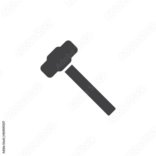 Sledgehammer tool vector icon