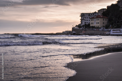 the village of Cervo Ligure, Italy photo