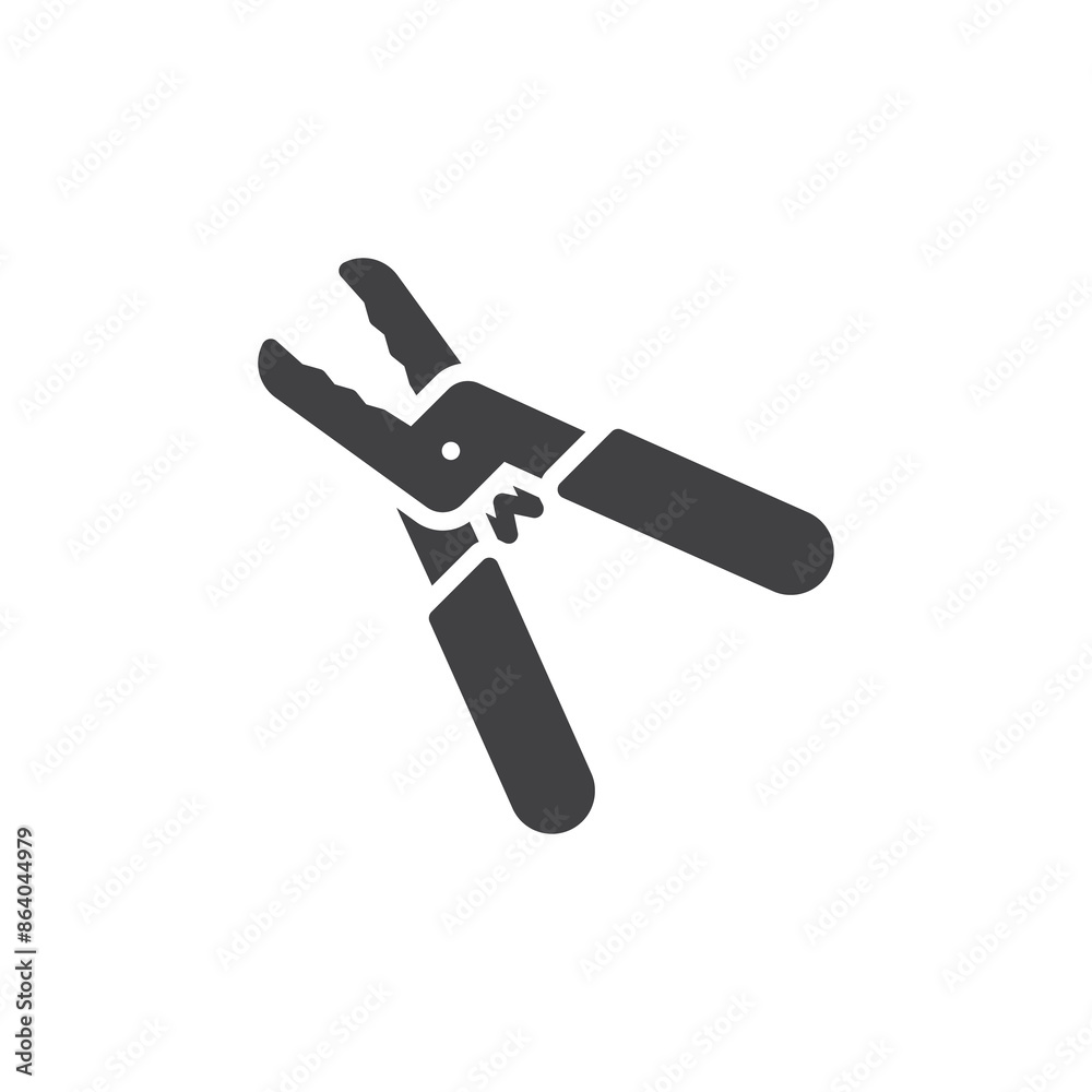 Wire stripper tool vector icon Wire stripper tool vector icon