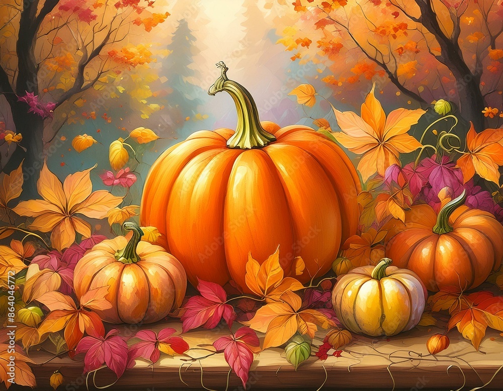 Naklejka premium Autumn Stilllife