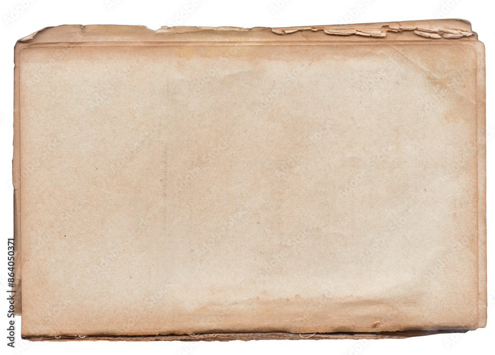 Fototapeta premium Vintage background of old ancient torn paper texture isolated