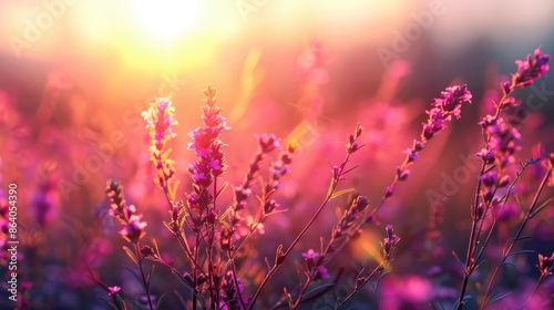 Sun-Kissed Wildflowers in the Golden Hour