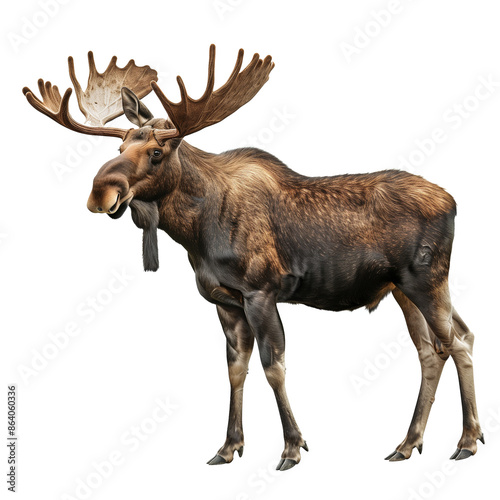 Wallpaper Mural Full body moose isolated on a transparent background Torontodigital.ca