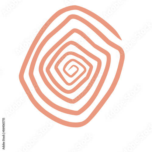 simple spiral decorative elements for your design.