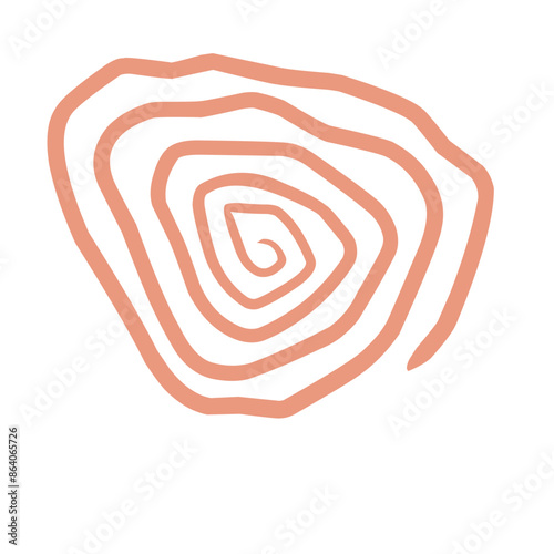 simple spiral decorative elements for your design.