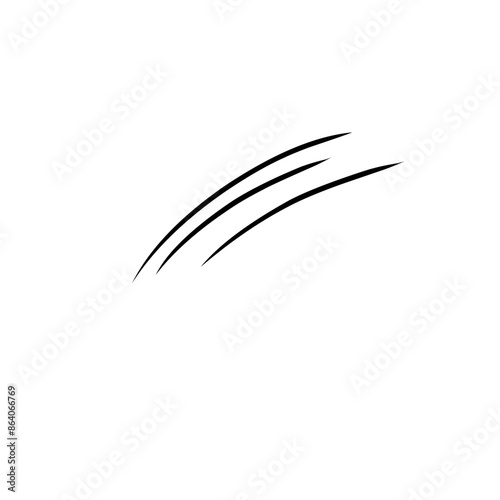 Curve line strip swirl wave shape design, curve line energy