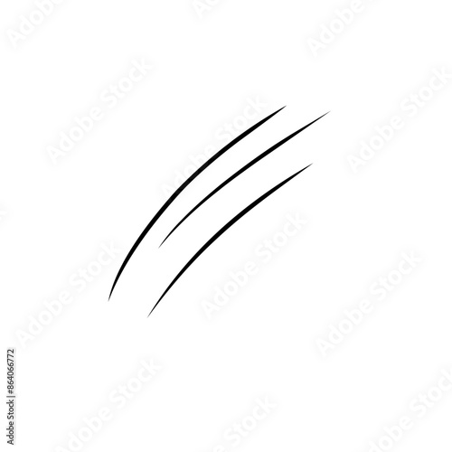 Curve line strip swirl wave shape design, curve line energy