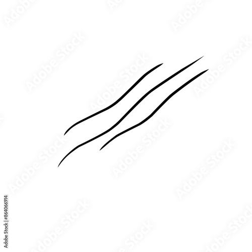 Curve line strip swirl wave shape design, curve line energy