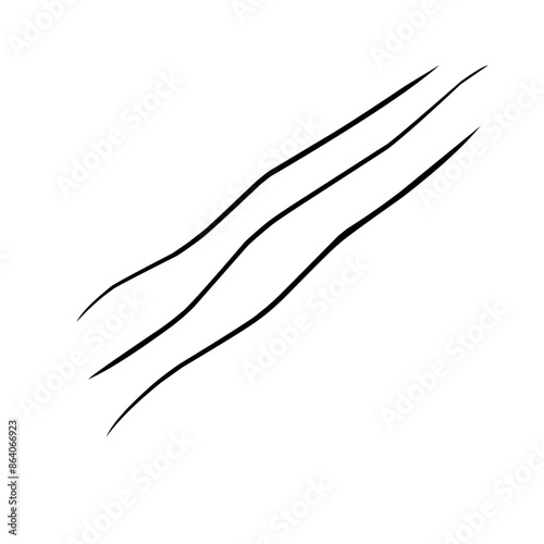 Curve line strip swirl wave shape design, curve line energy
