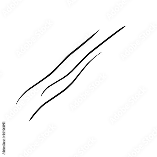 Curve line strip swirl wave shape design, curve line energy