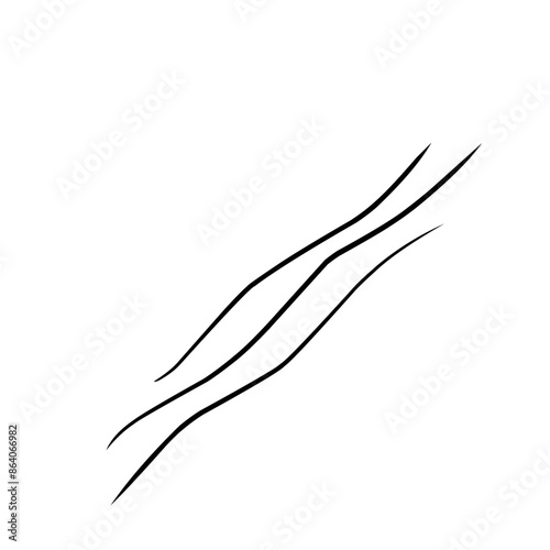 Curve line strip swirl wave shape design, curve line energy