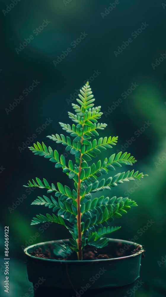 Fern, Plant, 4k wallpaper, copy space - generative ai Fern, Plant, 4k wallpaper, copy space - generative ai