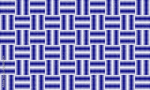 Diamond blue block and line in parquet repeat seamless pattern, replete image design for fabric printing or wallpaper or backdrop vintage retro
