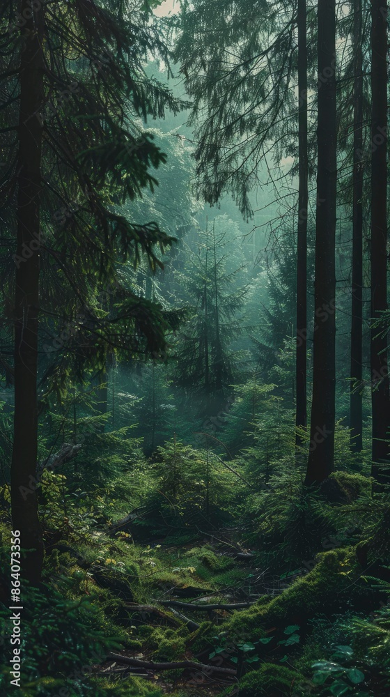 Forest, Wallpaper 4k, Twilight image - generative ai Forest, Wallpaper 4k, Twilight image - generative ai