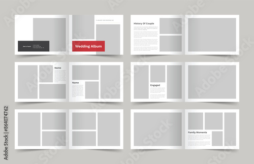Photobook Design Template, Portfolio Layout