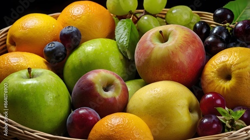 Tropical fuit as health nutrition on basket