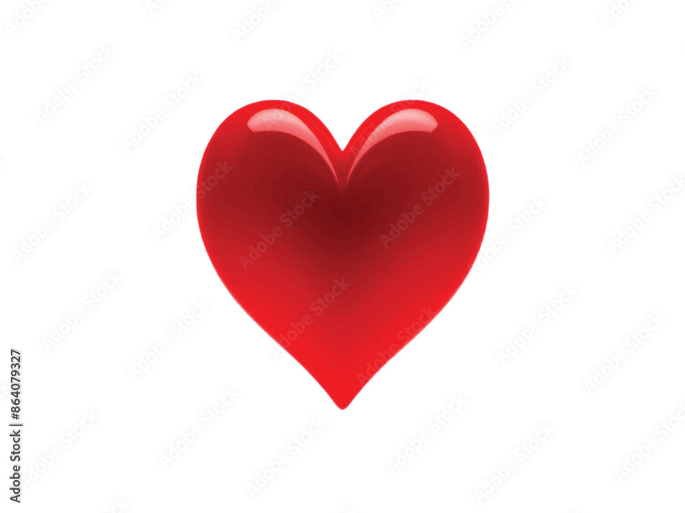 Red heart isolated on white background Red heart isolated on white background