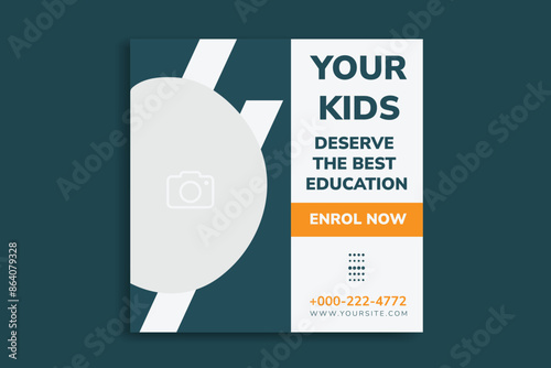 school social media post Back to school social media post banner template banner design