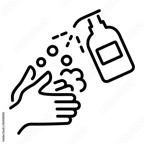 A line style icon denoting ocd disorder 