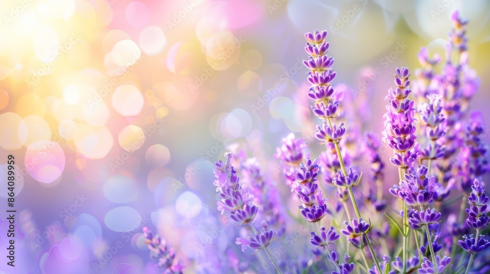 Lavender flowers background. Lavender flowers on bokeh background. Nature background. Lavender flowers background. Lavender flowers on bokeh background. Nature background.