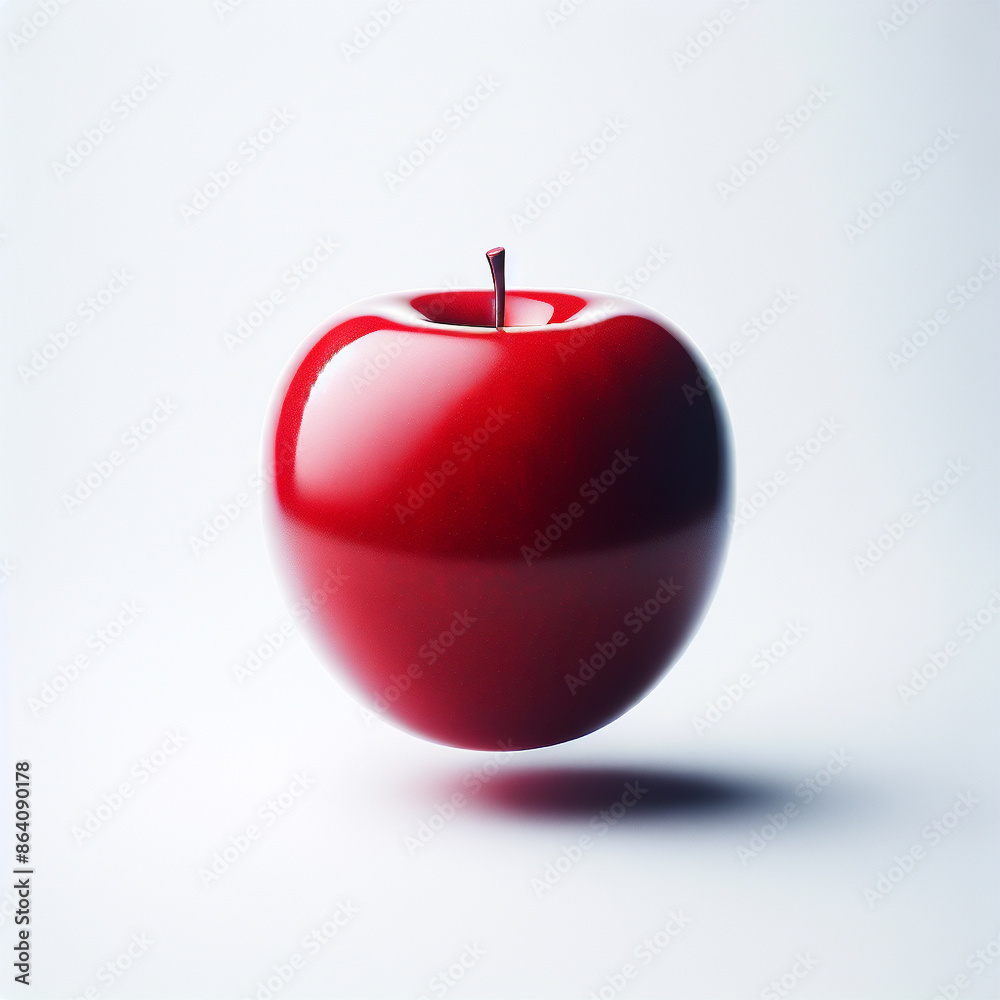 Obraz premium Isolated Red Apple on White Background