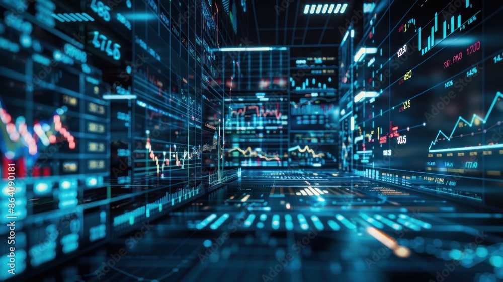 Digital Stock Market Data Visualization Digital Stock Market Data Visualization