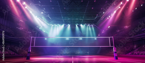 concept modern volleyball indoor stadium