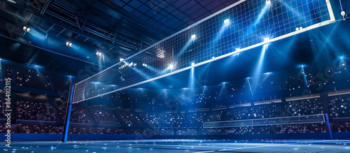 concept modern volleyball indoor stadium