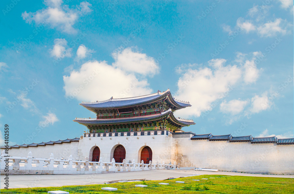Fototapeta premium The Main Gate of the Gyeongbokgung Palace