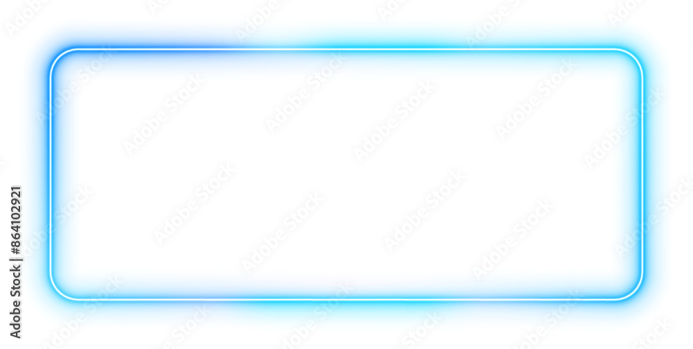 Neon Futuristic sign frame blue purple. Blue rectangle neon frame, light sign box. Neon frame, bright glowing neon frame with transparent background. Neon Futuristic sign frame blue purple. Blue rectangle neon frame, light sign box. Neon frame, bright glowing neon frame with transparent background.