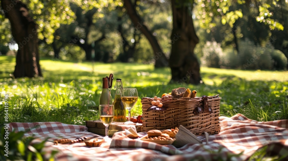 Enjoy a picnic in the park with friends and family. Pack a basket filled with delicious food and drinks, and spread out a blanket on the grass Enjoy a picnic in the park with friends and family. Pack a basket filled with delicious food and drinks, and spread out a blanket on the grass