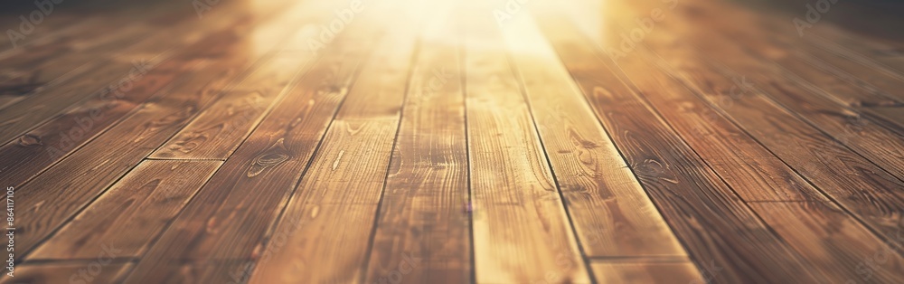 Sunlit Modern Room with Detailed Wooden Flooring Sunlit Modern Room with Detailed Wooden Flooring