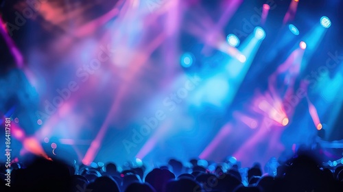 entertainment dance air festival colors event blue empty lighting background effect beam club Abstract concert bright image disco celebration illuminated blur illuminati abstract concert dark glow.