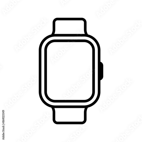 smartwatch icon. simple icon. vector illustration color editable