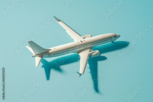 Wallpaper Mural Model Airplane on a Blue Background Torontodigital.ca