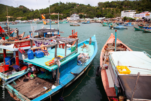 Boats, Nam Du Islands, Kien Giang, Vietnam, Indochina, Southeast Asia, Asia photo