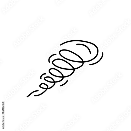 doodle tornado illustration