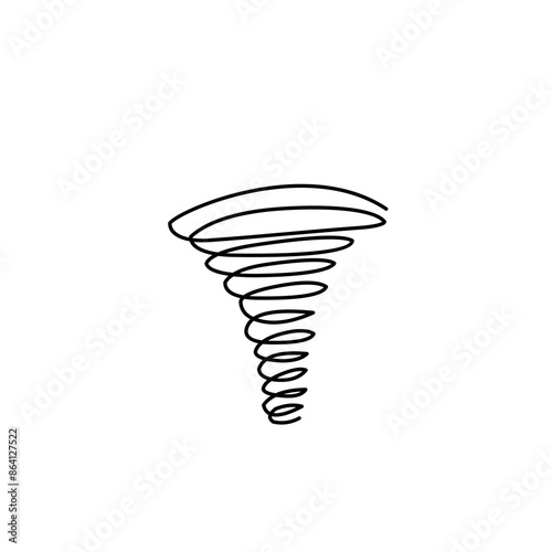 doodle tornado illustration
