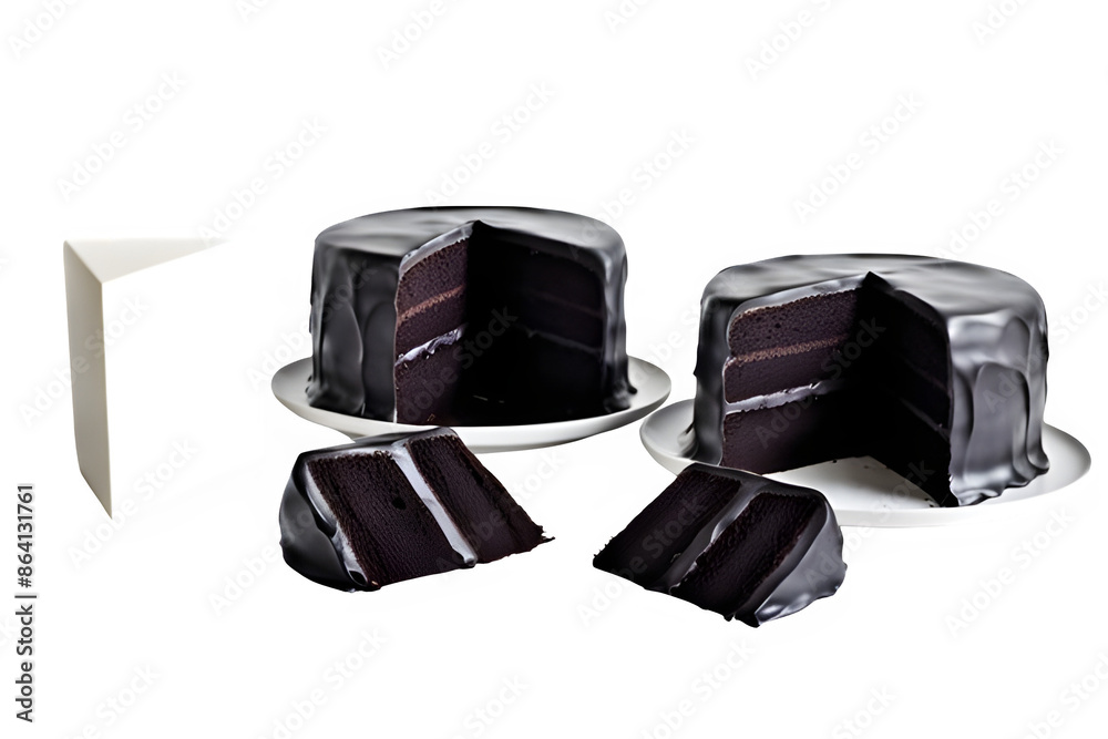 3D black cake 3D black cake