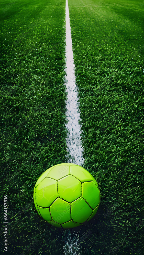 soccer ball on soccer field soccer ball on soccer field