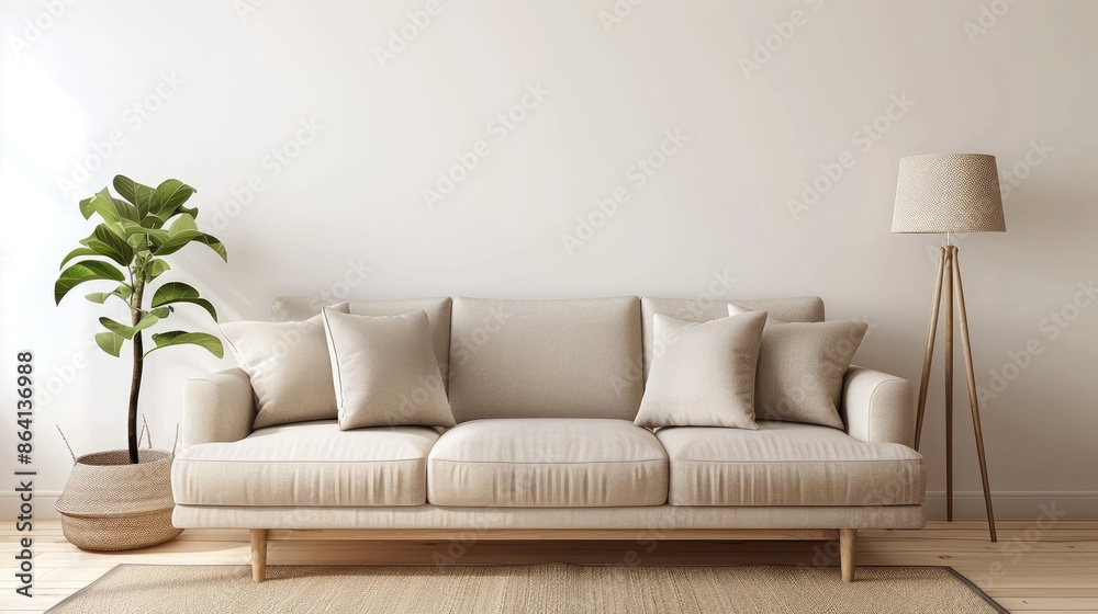 minimalistic interior of an ultra modern open plan apartment with white and gray walls with a relief and gray stylish upholstered furniture and huge windows minimalistic interior of an ultra modern open plan apartment with white and gray walls with a relief and gray stylish upholstered furniture and huge windows