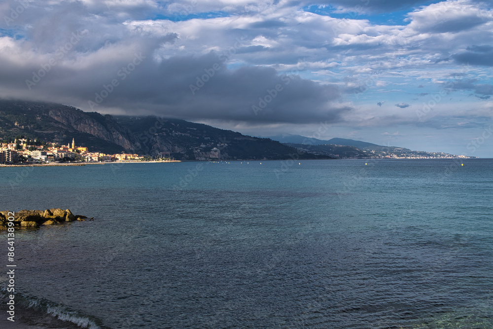 Méditerranée à Menton, plage du Gorbio Méditerranée à Menton, plage du Gorbio