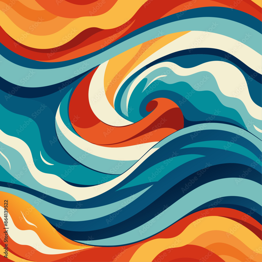 Groovy hippie 70s backgrounds. Waves, swirl, twirl pattern. Twisted and distorted vector texture in trendy retro psychedelic style. Y2k aesthetic. Groovy hippie 70s backgrounds. Waves, swirl, twirl pattern. Twisted and distorted vector texture in trendy retro psychedelic style. Y2k aesthetic.