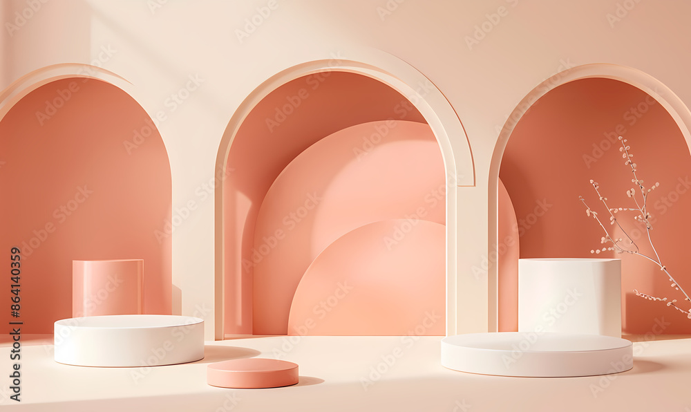 white arch in a room white arch in a room