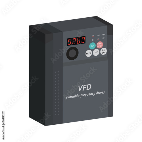 3d vector design of Vfd or variable frequency driver