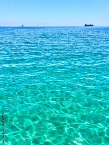 boat in the Mediterranean Sea 