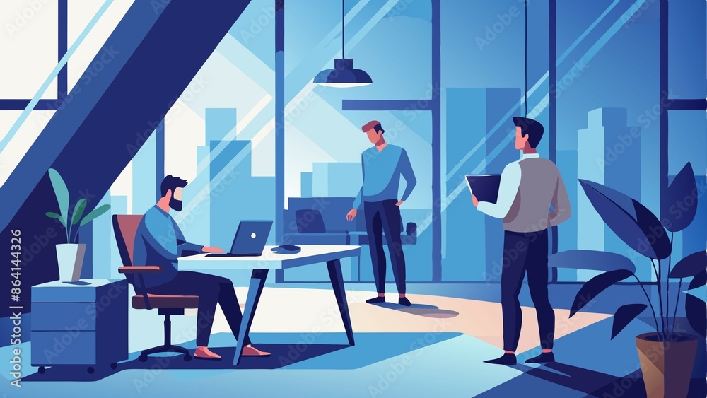 Obraz premium A Tech Startup Office